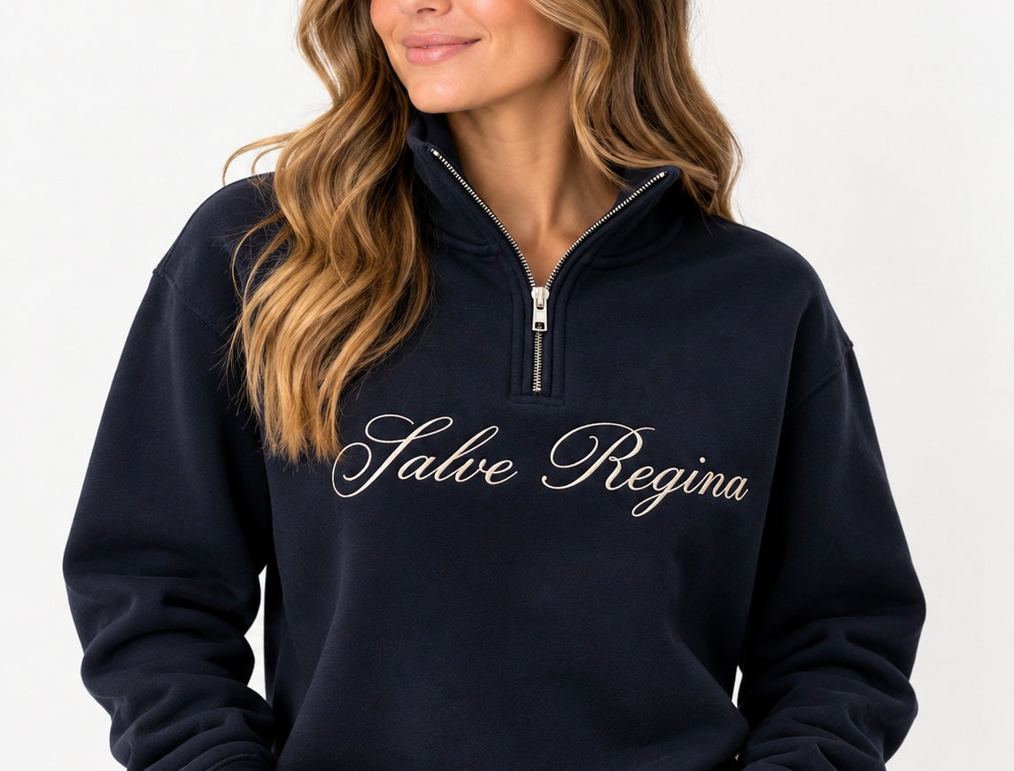 Salve Regina Quarter Zip - Navy