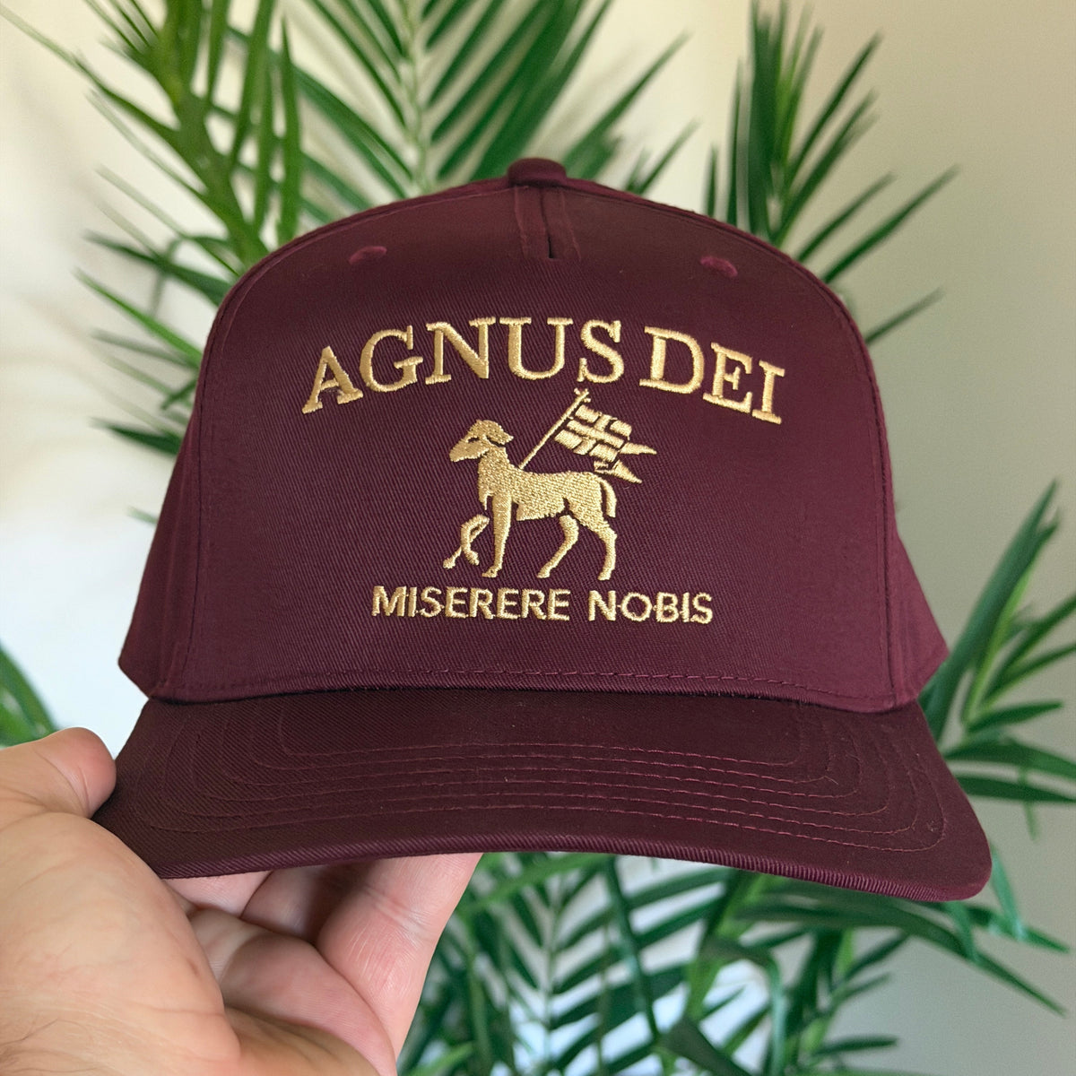 Agnus Dei Snapback Maroon