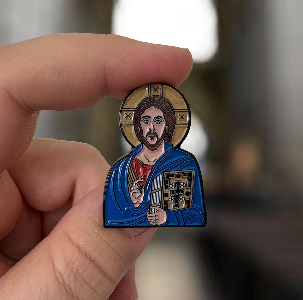 Christ Pantocrator Enamel Pin