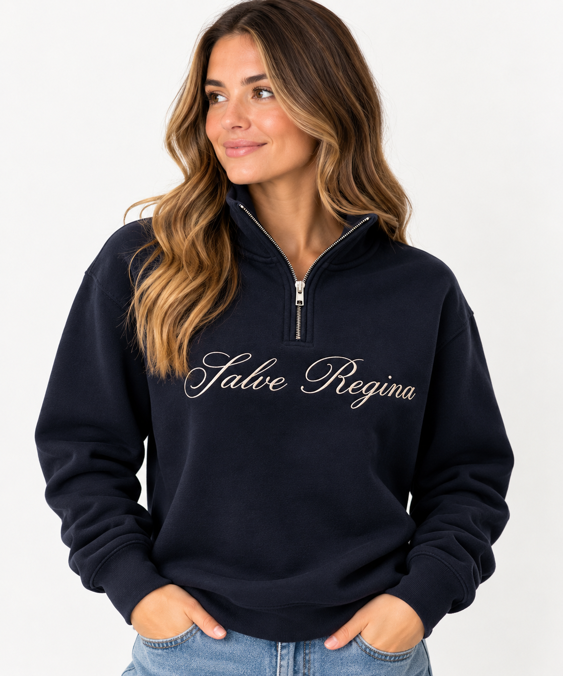 Salve Regina Quarter Zip - Navy