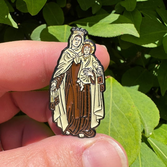 Our Lady of Mt. Carmel Enamel Pin