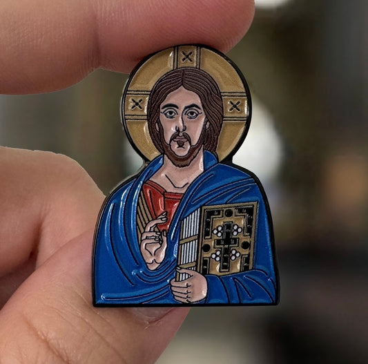 Christ Pantocrator Enamel Pin