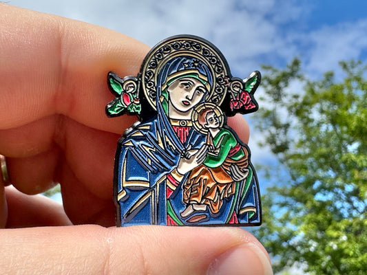Our Lady of Perpetual Help Enamel Pin