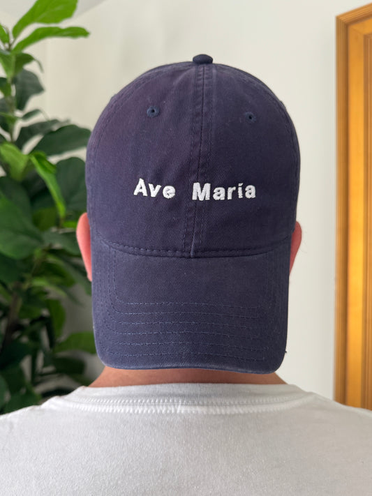 Ave Maria Hat Washed Navy